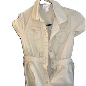 Kids Size 7 Safari Outfit Jacket One Piece VG